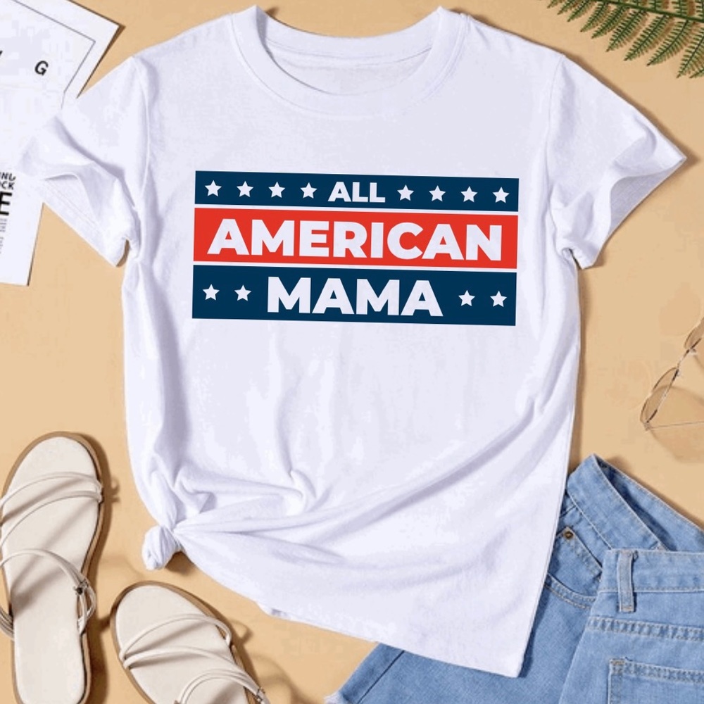 All American Mama t-shirt unisex